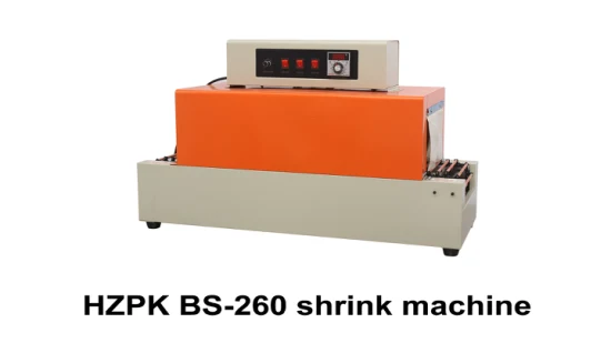 Hzpk BS-260 Pet Bottle Wrap Warpping Film PVC Making Shrink Label Sealing Machine